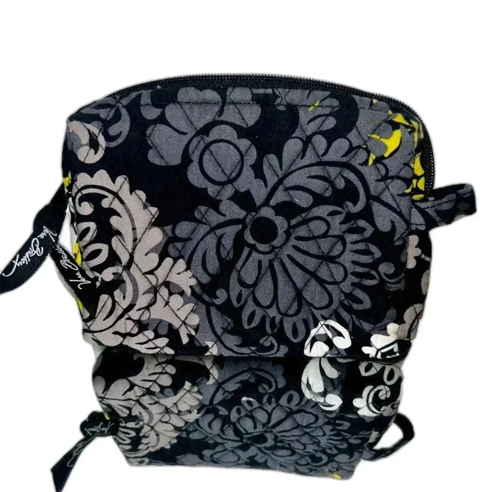 Vera Bradley Wristlet Wallet Quilted Women's Gray, Yellow And Black EUC‎